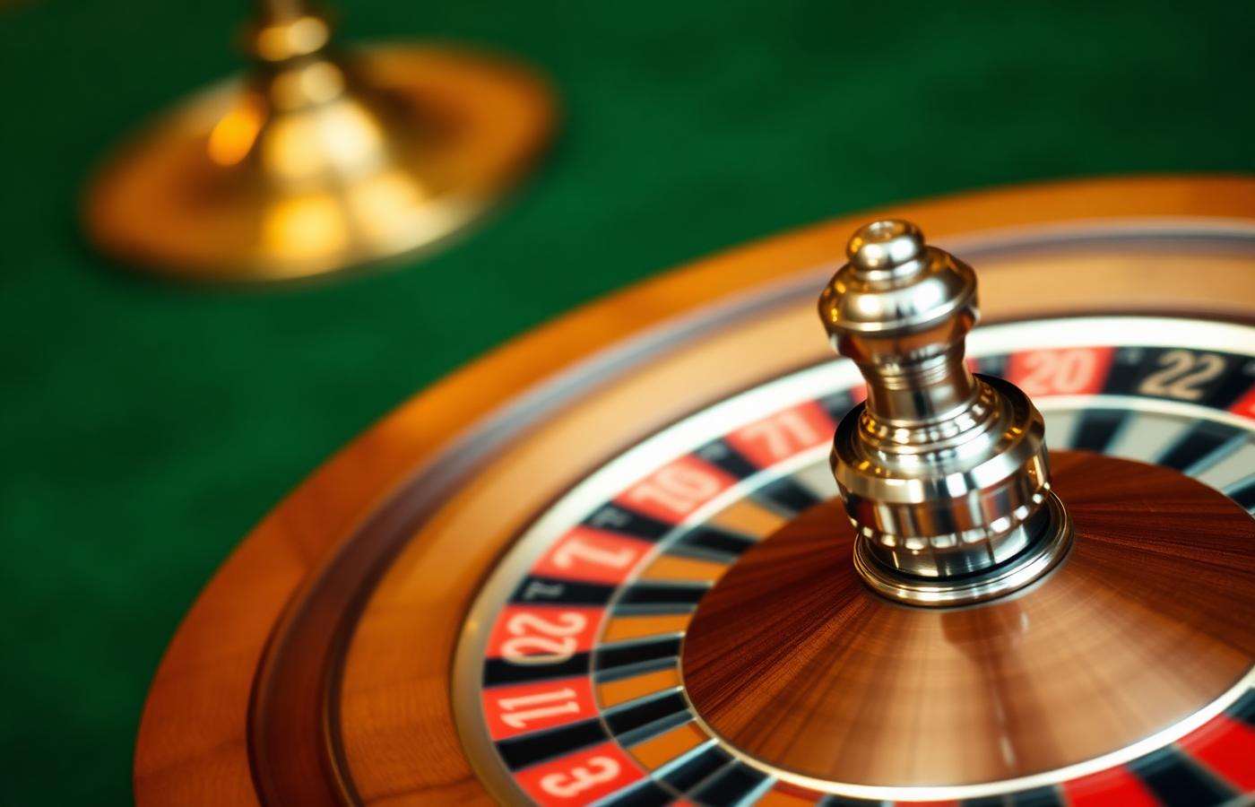 Ruleta de casino con bola plateada en movimiento sobre fieltro verde, imagen de referencia para métodos de pago en casinos online sin licencia